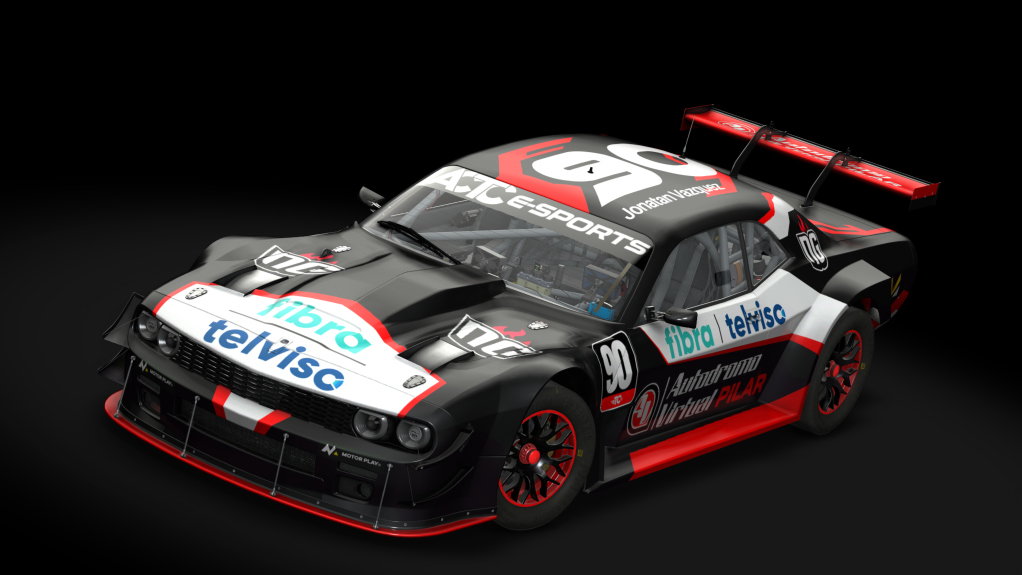 Dodge Challenger TC 2025, skin eTC26_Jonatan VAZQUEZ