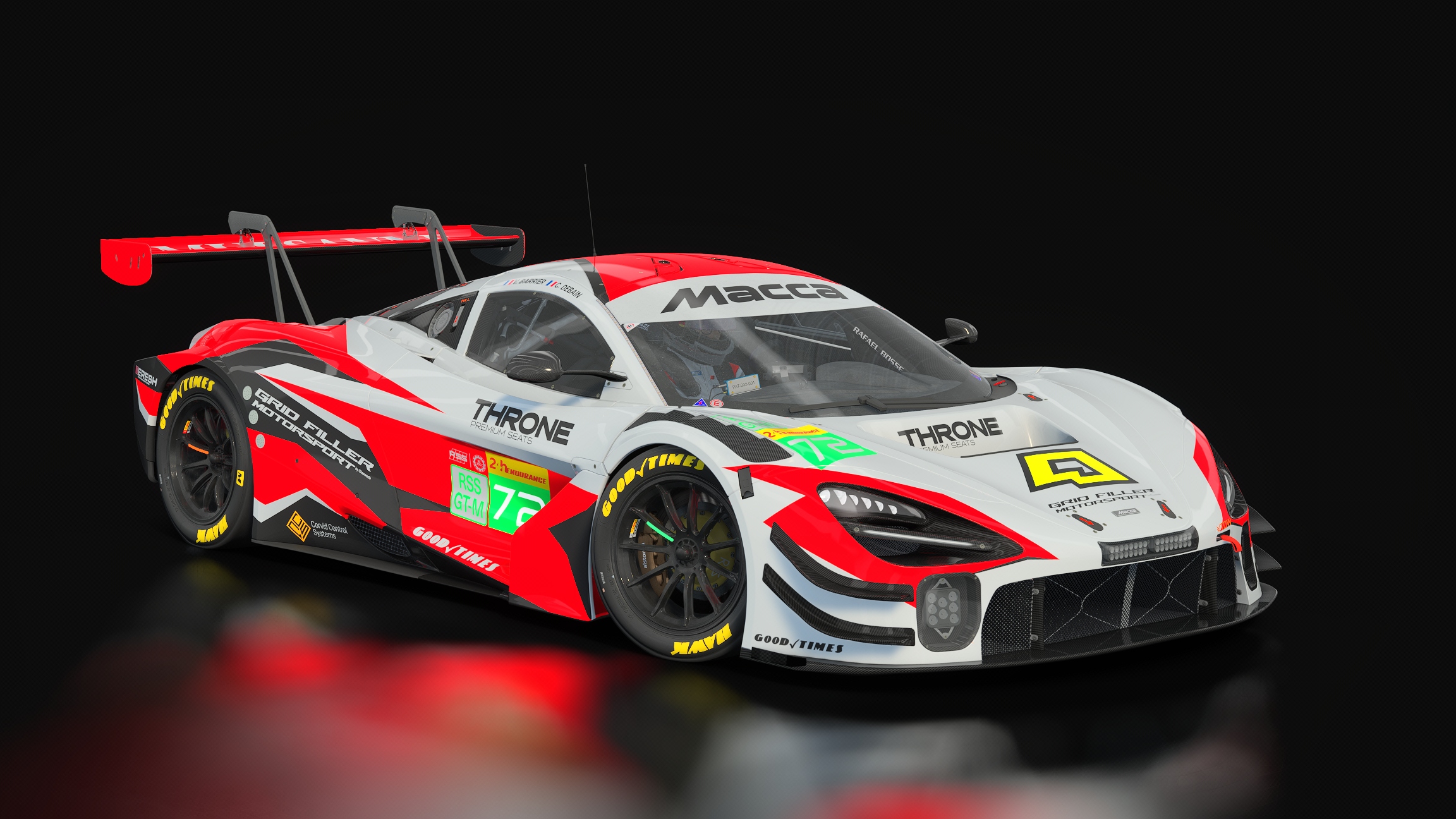 GT-M Macca 72 V8 Evo, skin 01_white_red_72