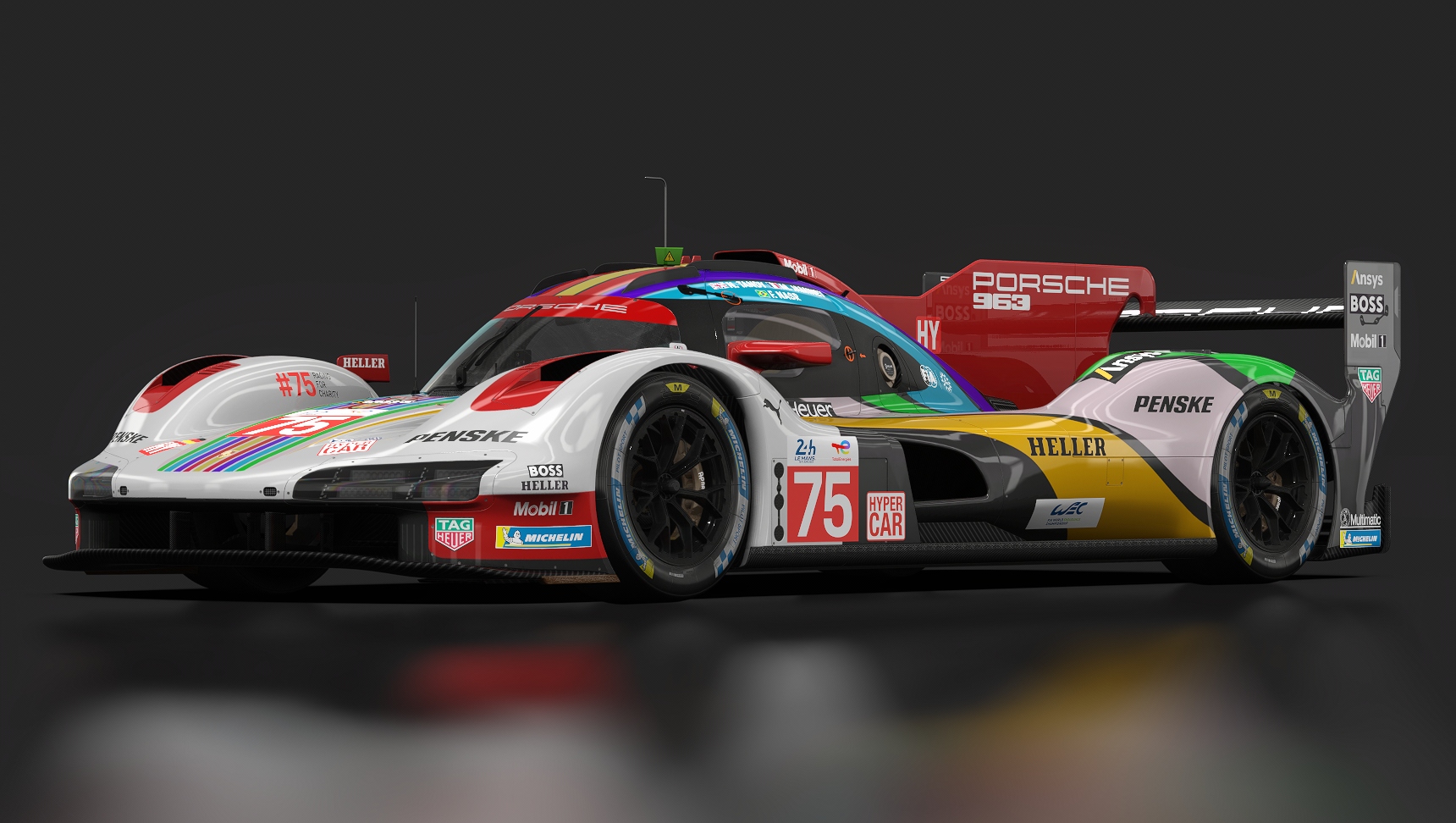 Porsche 963 GTP, skin 2023_WEC_LeMans_75