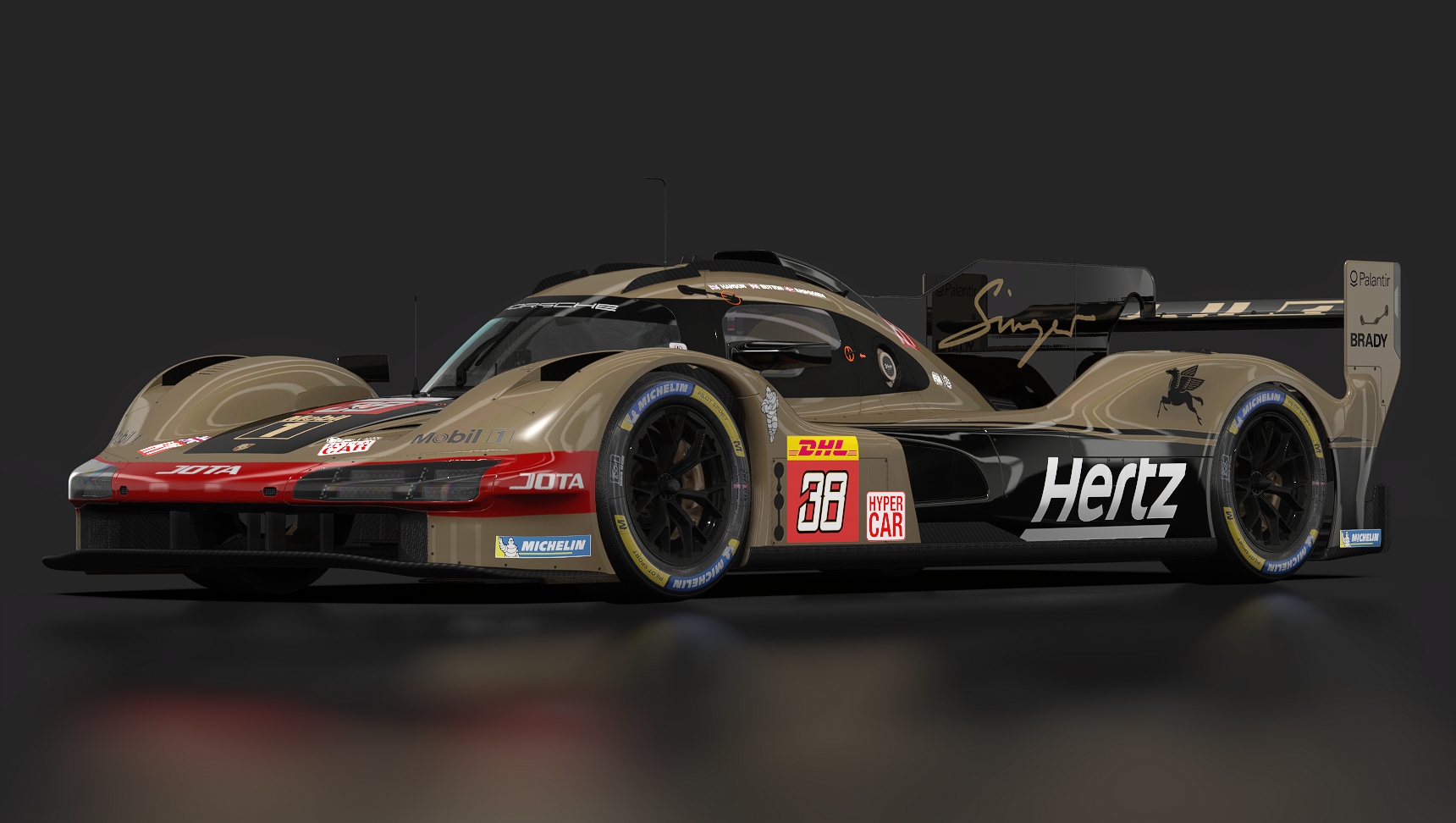 Porsche 963 GTP, skin 2024_WEC_Team_Jota_38_Lone_Star