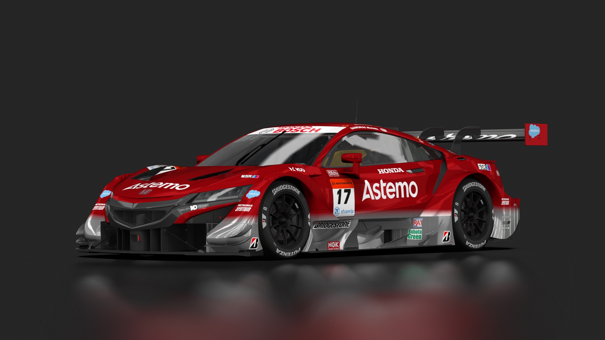Honda NSX-GT, skin 2021_17_Astemo_Real_Racing